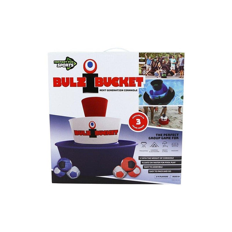 BULZiBUCKET Game by Water Sports - Beach, Tailgate, Camping, Yard, and Pool Games- Indoor/Outdoor Kids Toys - Pool Accessories Perfect for Family Game Night (Red/White/Blue) - Image 2